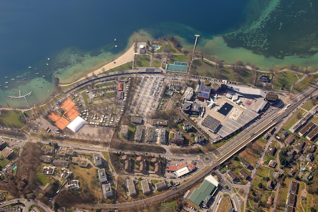 Lucerne House of Transport Verkehrshaus Luzern Suíça vista aérea fotografia