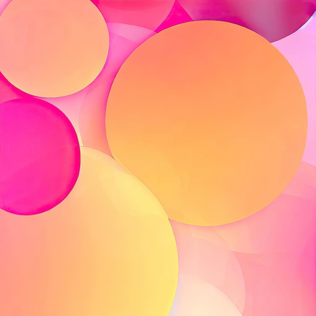 Luces abstractas flotantes Bokeh abstracto con un gran círculo fondo colorido IA generativa