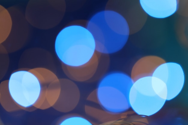 Foto luces bokeh azul