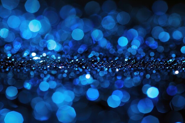 Luces bokeh azules abstractas en un fondo vibrante
