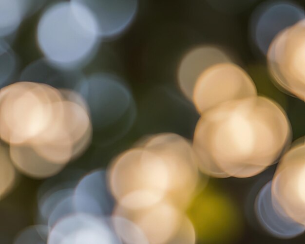Luces bokeh bokeh fondo desenfocado diferentes formas