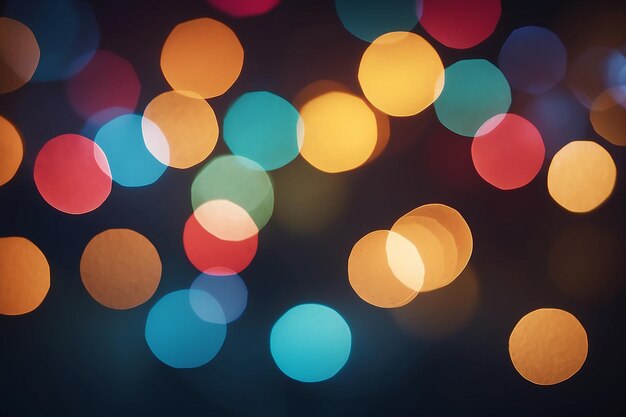 Luces bokeh borrosas