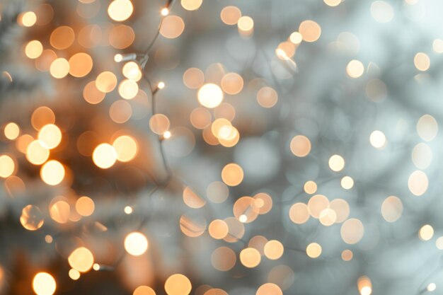 Foto las luces de bokeh cálidas