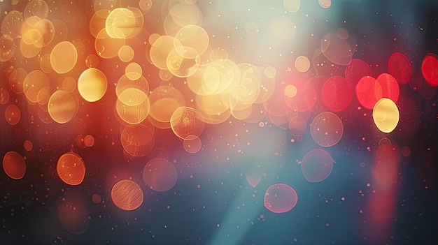 Las luces bokeh de enfoque suave crean un efecto borroso y desvanecido