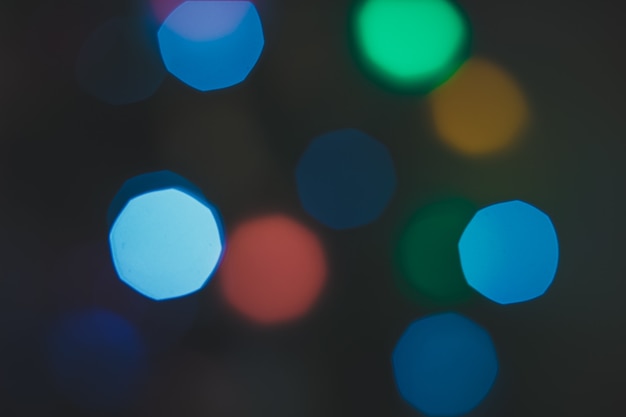 Luces de bokeh. Hermoso fondo de Navidad.