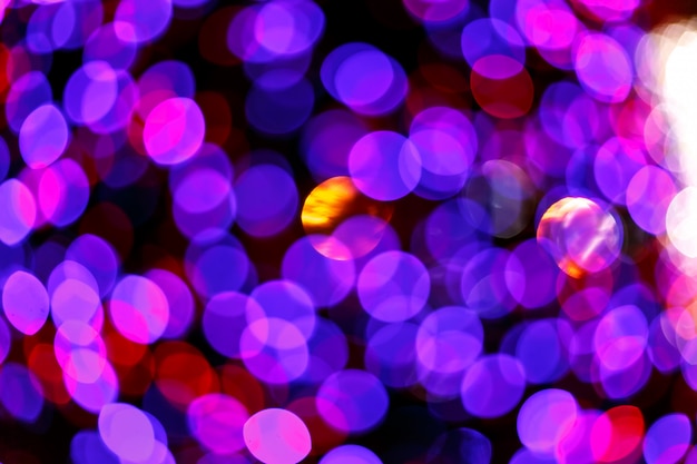 Luces de bokeh. Navidad y año nuevo