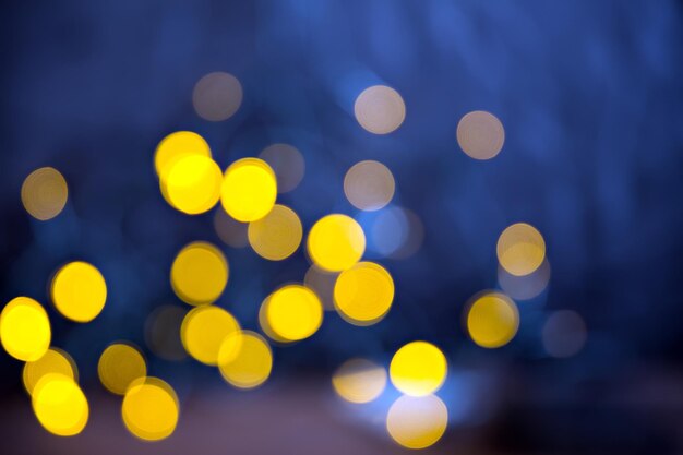 Luces borrosas desenfocadas abstractas como un bokeh de fondo