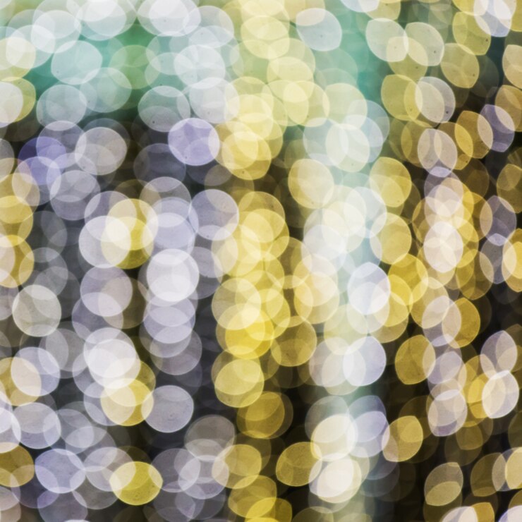 Foto luces brillantes resumen fondo de navidad