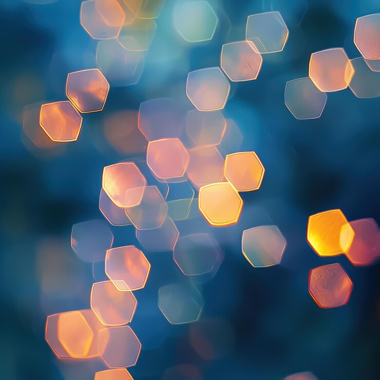 Foto las luces cálidas bokeh