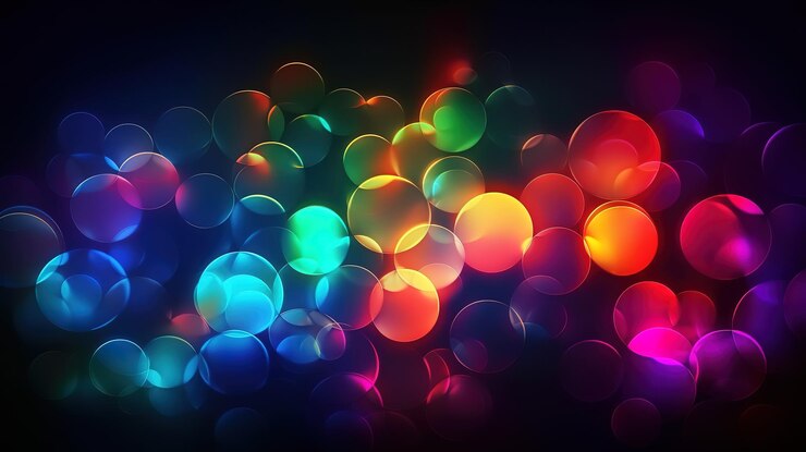 Luces coloridas abstractas Generativo Ai