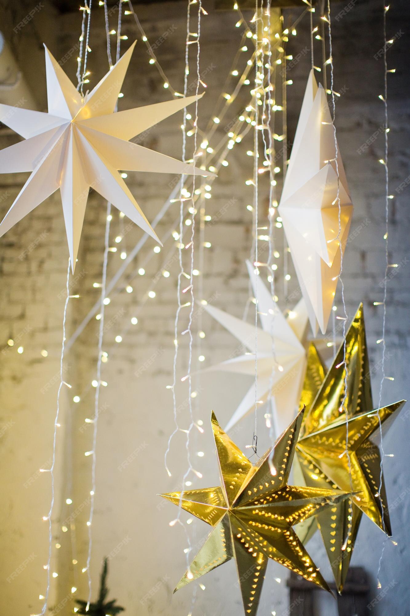 Luces y decoración de navideñas acogedor navideño | Premium