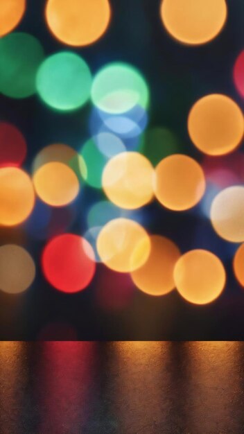 Foto luces desenfocadas bokeh de fondo