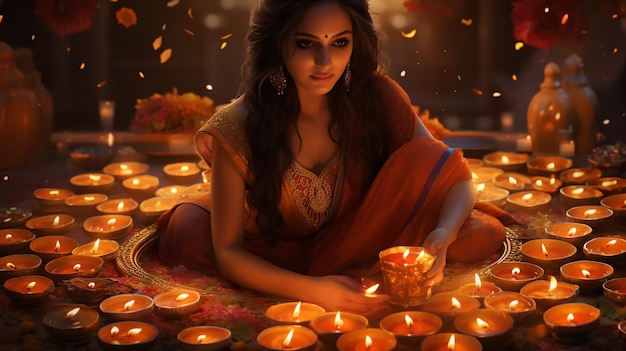 Las luces de Diwali