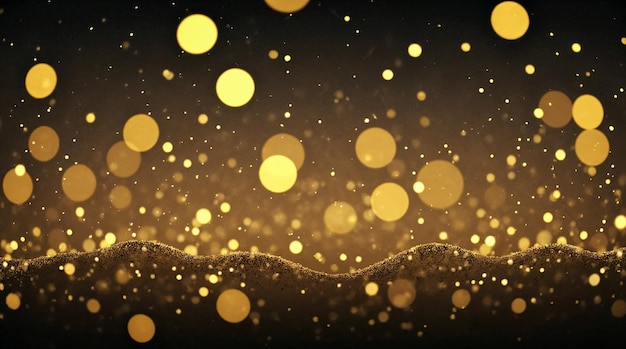 Las luces doradas de Bokeh