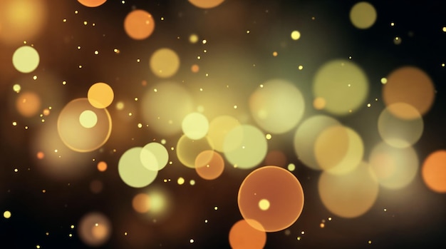 Las luces doradas de Bokeh