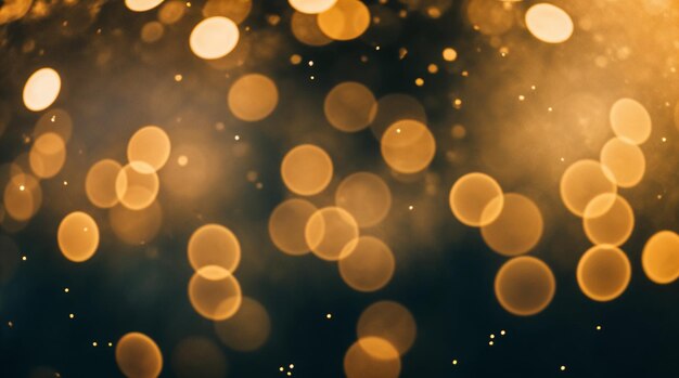 Las luces doradas de Bokeh