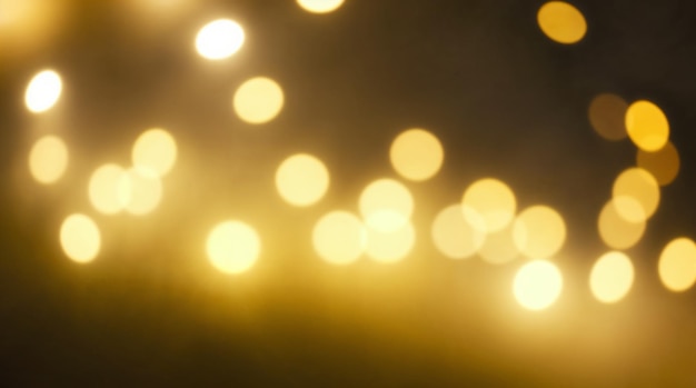 Las luces doradas de Bokeh