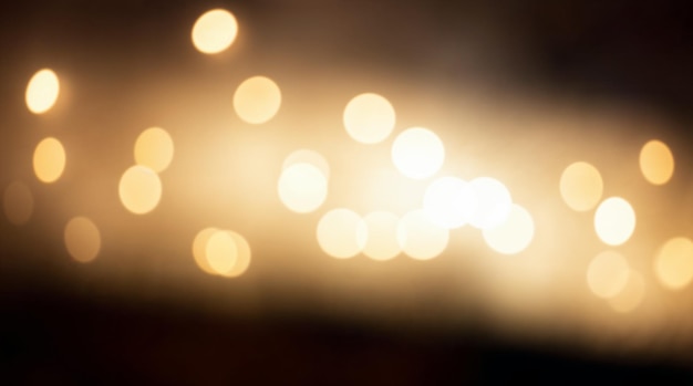 Las luces doradas de Bokeh