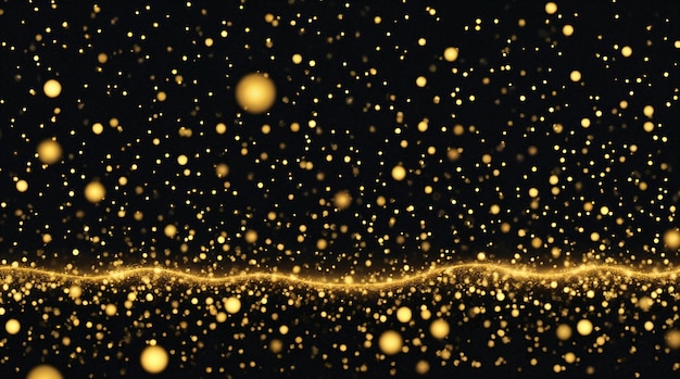 Luces doradas de fondo abstracto
