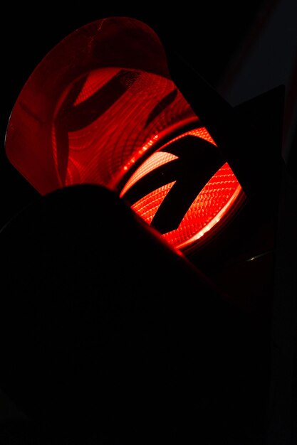 Luces de frenado direccionales por la noche