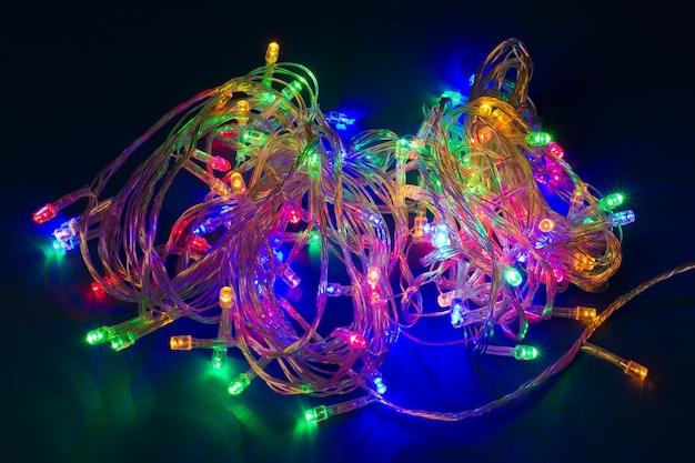 Luces navideñas eléctricas multicolores Guirnalda festiva decorativa