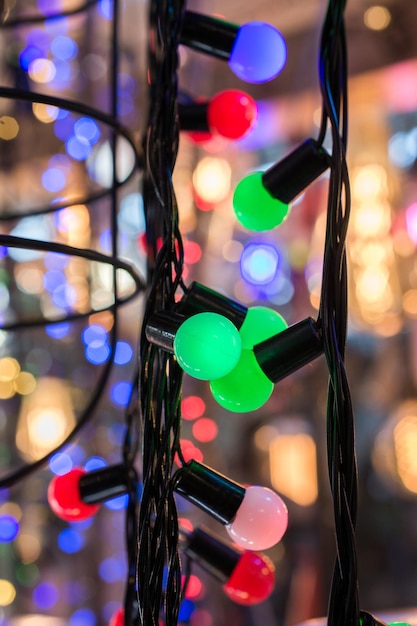 Luces navideñas y de fiesta de cierto tipo.