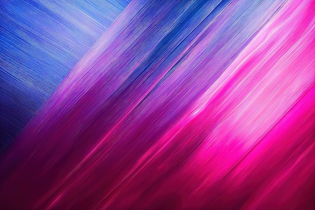 Luces de neón abstractas fondo borroso rayos láser brillantes efecto pincel rosa azul púrpura diagon