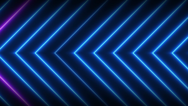Luces de neón brillantes futuristas de moda tecnología de bucle sin costuras gráficos de movimiento