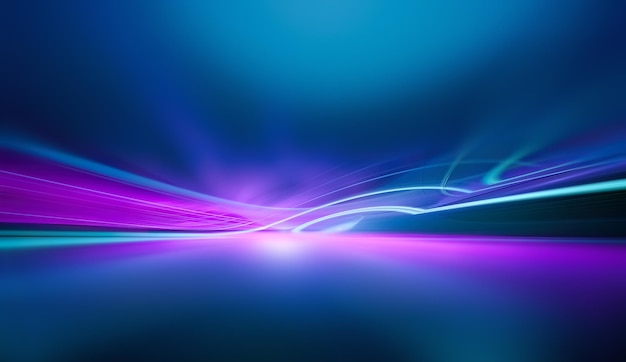 Las luces de neón crean efectos dinámicos