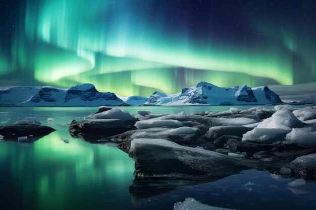 las luces del norte de la aurora boreal