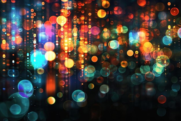 Las luces transparentes de la ciudad los reflejos de la luz solar los fondos la iluminación abstracta