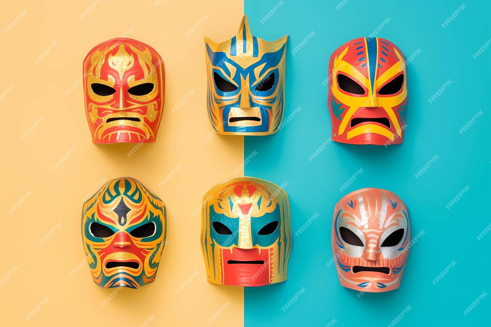 Vetores de Máscara Colorida De Lucha Libre Para Show De Luta Livre Conjunto  Isolado e mais imagens de Luta livre mexicana - iStock