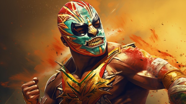 Foto luchador mexicano