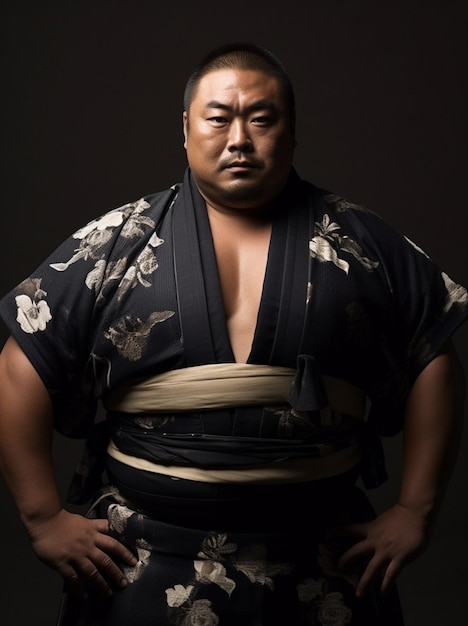 luchador de sumo japonés