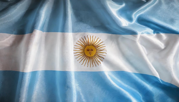 Foto luciérnaga ondeando la bandera de argentina