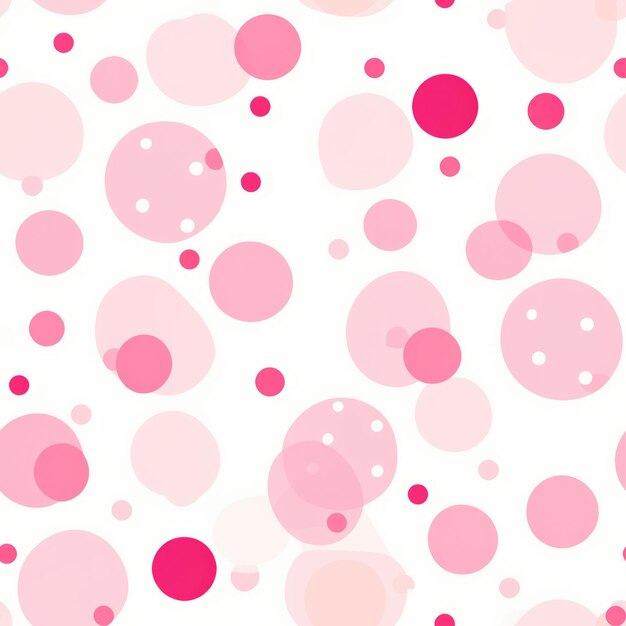 Foto lúdico y bonito abrazando el patrón de puntos polcas rosados
