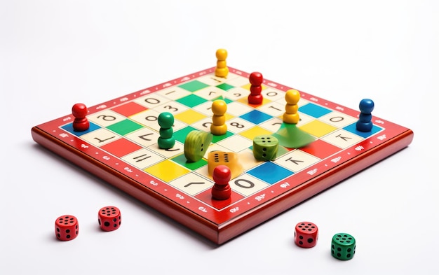 Ludo Um jogo de tabuleiro clássico isolado em fundo transparente