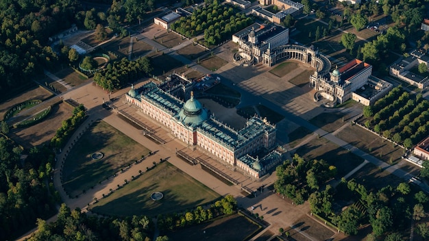 Luftansicht auf das Stadtbild