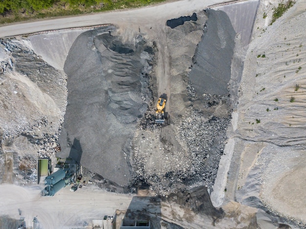 Luftansicht der Baustelle