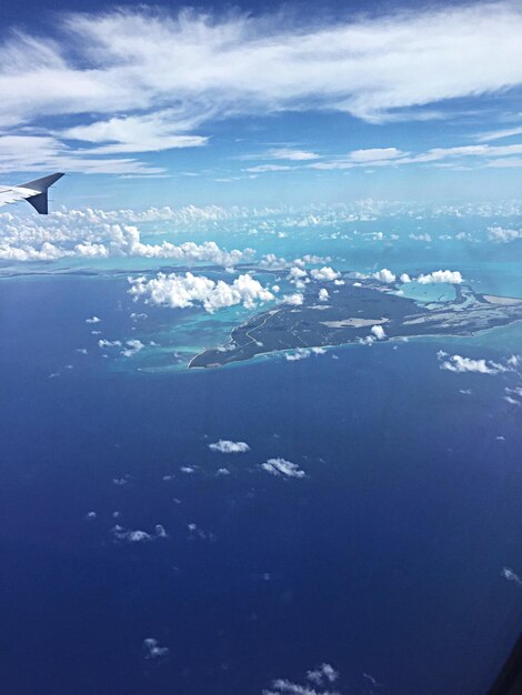 Foto luftansicht der insel