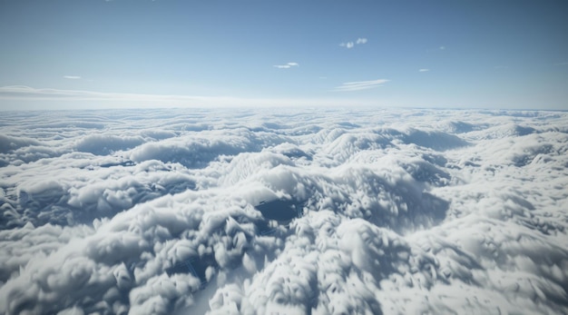 Luftansicht der Wolken am Himmel