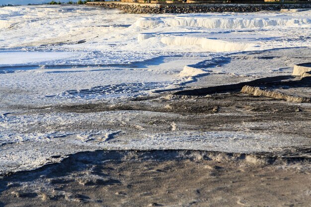 Foto luftansicht des schneebedeckten landes