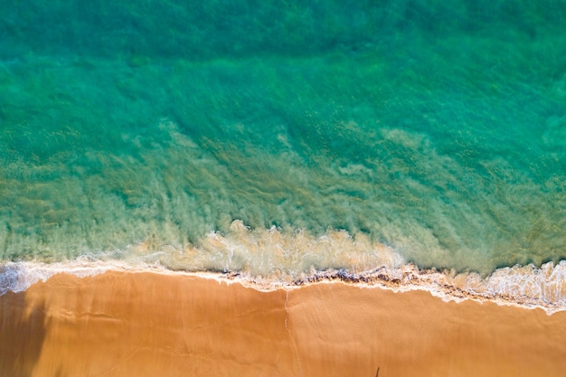 Luftansicht Meeresoberflächenwasser-Hintergrund Natur Ozean-Meer-Huntergrund