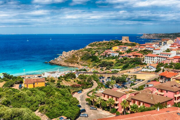 Luftansicht über Santa Teresa Gallura Sassari, Italien