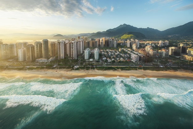 Luftansicht von Barra da Tijuca Rio de Janeiro, Brasilien