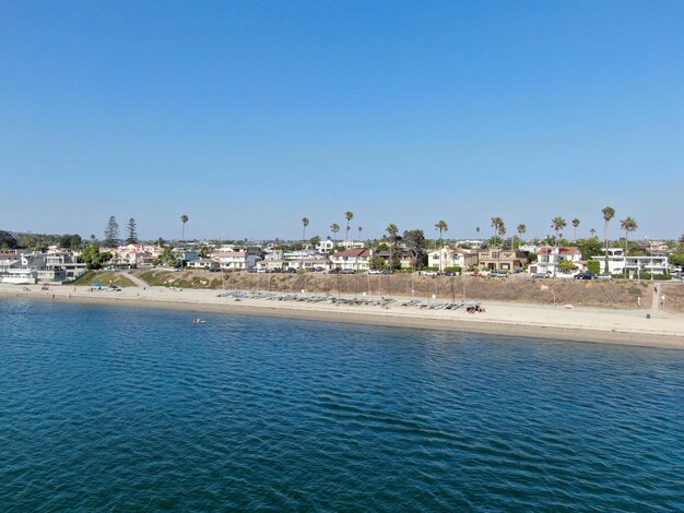 Luftansicht von Mission Bay und Stränden in San Diego, Kalifornien