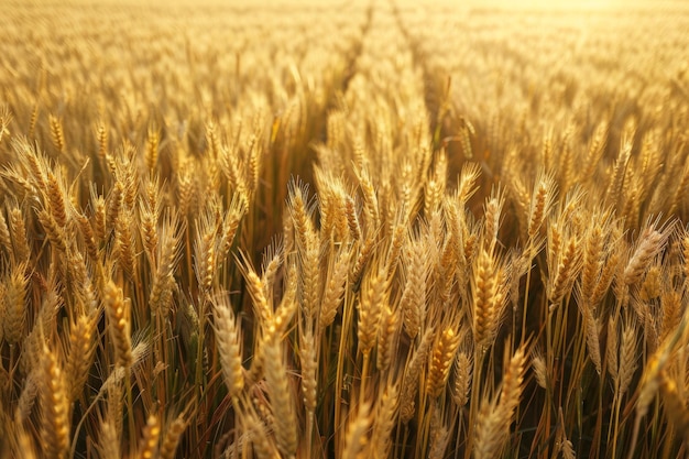 Luftansicht zeigt die goldene Weide eines Weizenfeldes