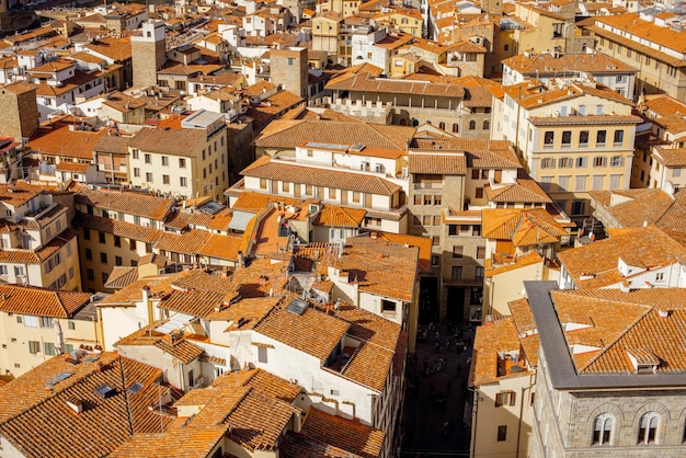 Luftaufnahme der Altstadt von Florenz