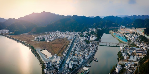 Luftaufnahme der antiken Stadt Huizhou