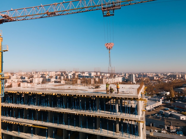 Luftaufnahme der Baustelle